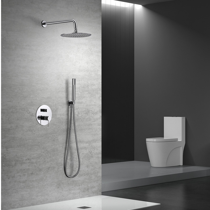 Conjunto de ducha empotrado monomando GROHE Get gris / plata