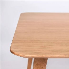 Mesa de madera "BOB" rectangular con tapa de madera