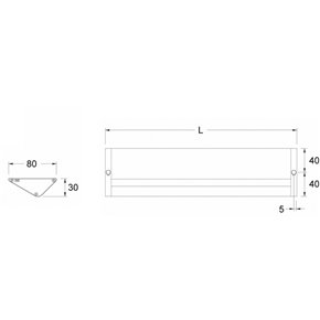 Regleta ALBA LED de superficie