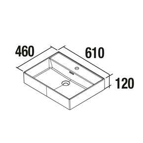 Mueble RENOIR 600 con lavabo integrado