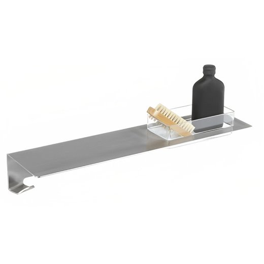 Repisa con percha para baño, atornillar a pared
