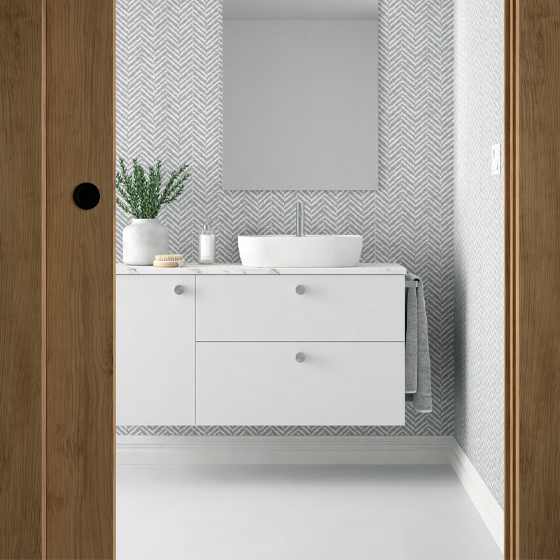 Mueble de baño suspendido CARMEN con 2 Cajones + Puerta de AvilaDos