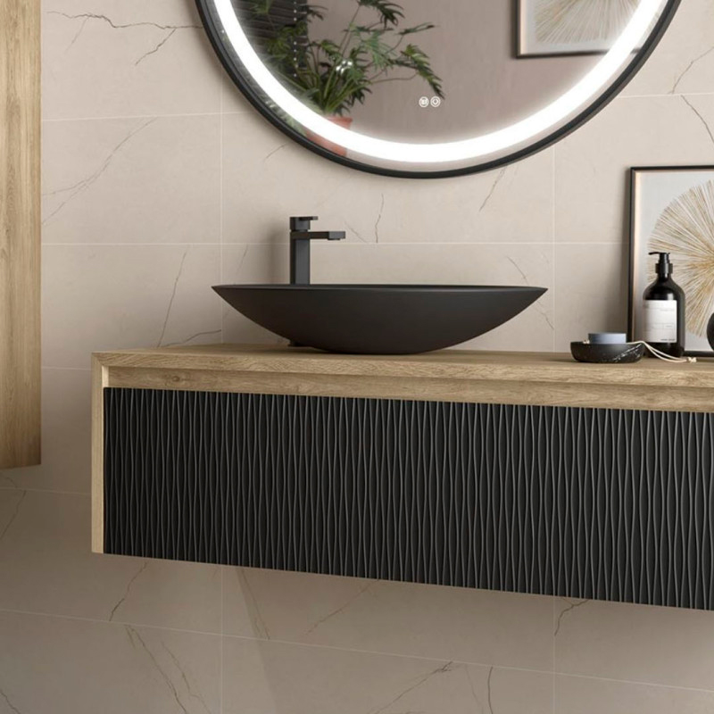 Lavabo de sobreponer negro ORBIT de Coycama