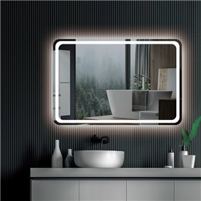 Espejo de baño AUSTRIA con luz frontal fría
