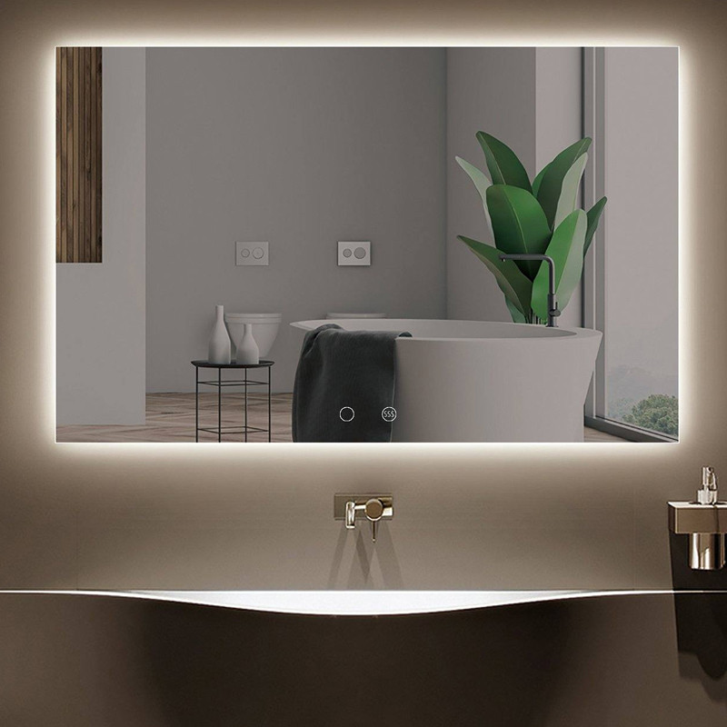 espejo cuadrado para baño retroiluminado ITALIA