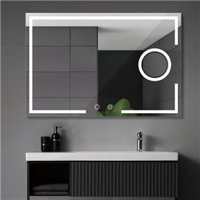 Espejo de Baño MALTA con luz LED y espejo de aumento 5x