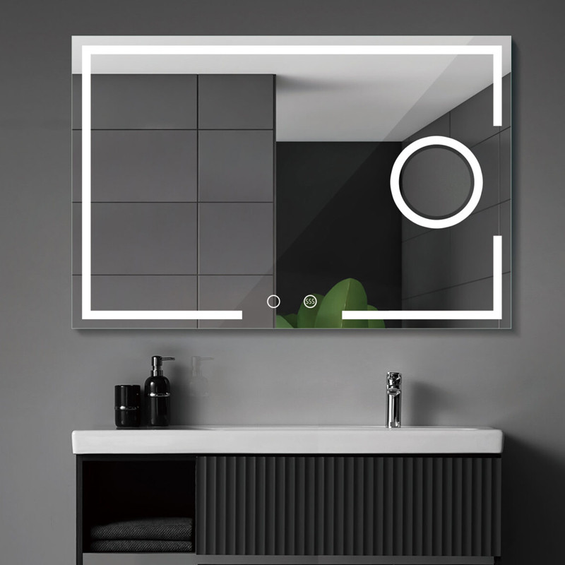 Piscina Frágil oscuridad Espejo de baño MALTA de LEDIMEX con luz LED y espejo de aumento x5
