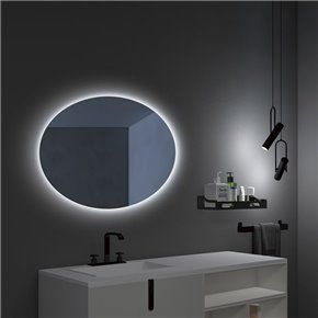 espejo ovalado retroiluminado para baño con antivaho OVAL