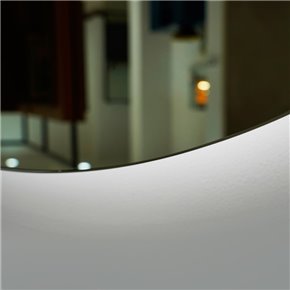 Espejo de baño OVAL con luz LED ambiental