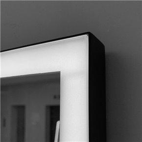 Espejo SUIZA con LED y marco negro