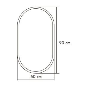 Espejo de baño RIO con Luz Perimetral y Marco | Mi Cocina y Baño
