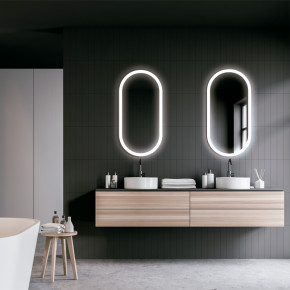 Espejo de baño CANADA con Marco Iluminado Acrílico | Mi Cocina y Baño