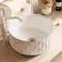 Lavabo Sobre Encimera SAND WAVES de Porcelana con textura