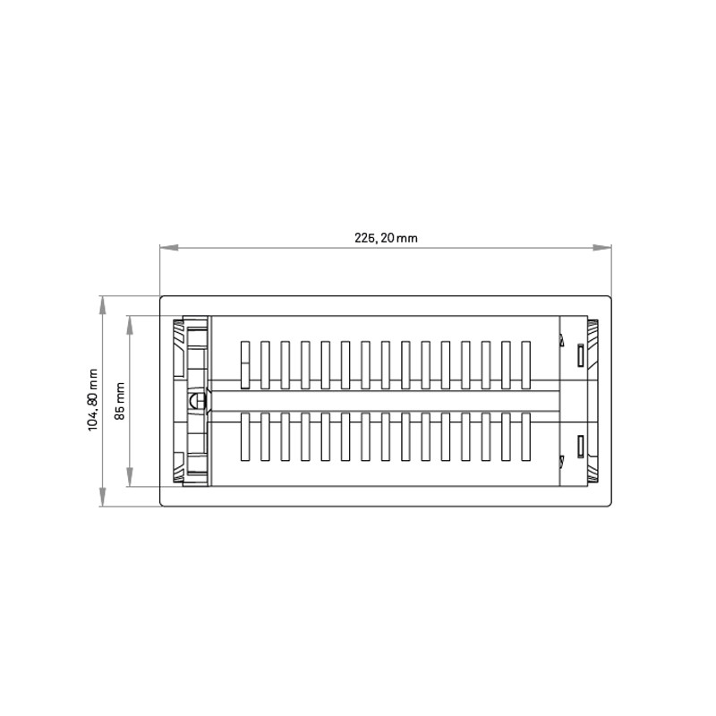 medidas enchufe encimera cocina giratorio