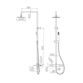 Columna de Ducha MONZA