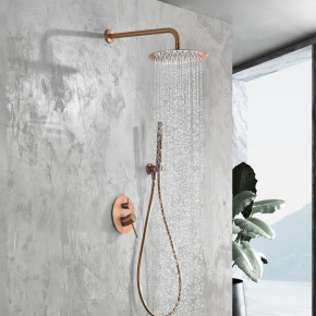 grifo ducha empotrada cobre oro rosa MONZA de imex