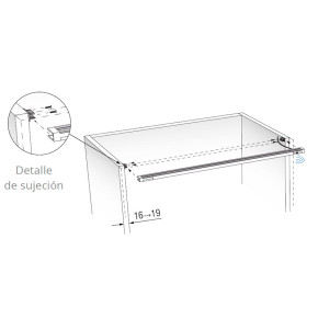 Regleta de Superficie BTGEO para Interior de Mueble