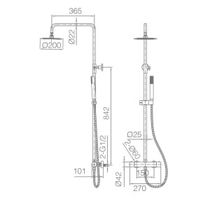 Barra de Ducha NAPOLES