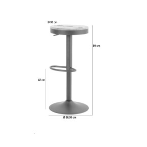 Taburete de Cocina BARRET Regulable