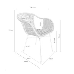 Silla ALLEGRA de Ratán