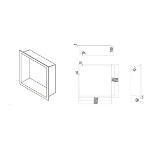 Hornacina de 33x33 ATLANTIC