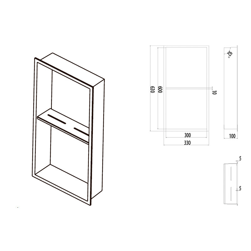 medida hornacina 33x63 artic
