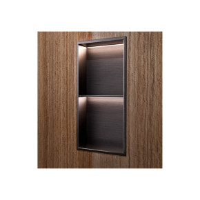 Hornacina Ducha Prefabricada MARSHALL de 33x63 cm con Luz LED