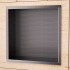Hornacina para Baño Cuadrada black gun metal PVD ATLANTIC de 33x33 nicho ducha inox
