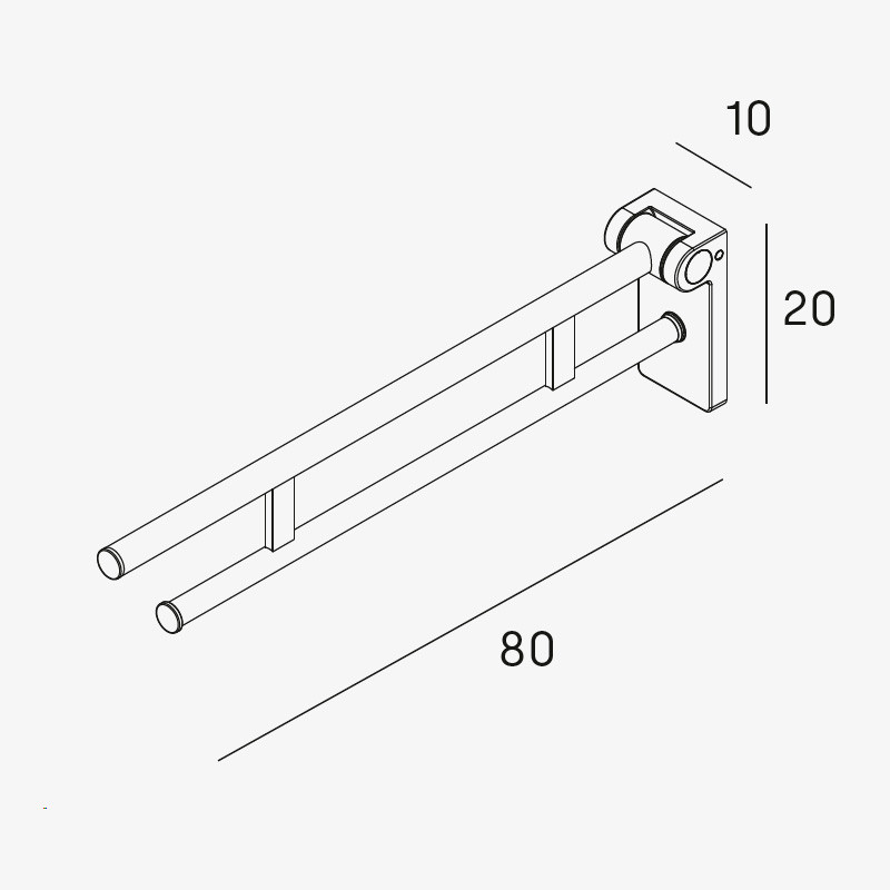 asidero para wc medidas