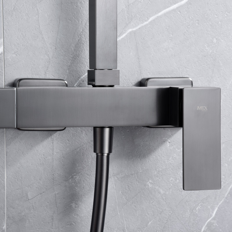 grifo ducha pisa imex black gun metal pvd