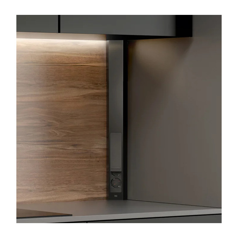 Enchufe Esquina Cocina NEGRO