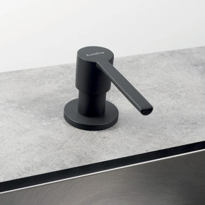 Dispensador jabon bajo encimera Negro Mate LUI 309