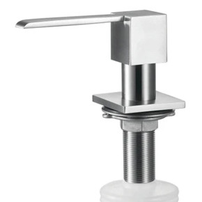 Dispensador jabon bajo encimera Acero Inoxidable LUI 310 cuadrado con deposito