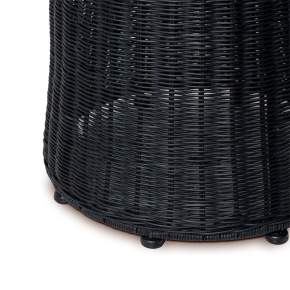 Mesa CHIARA con Patas de Ratán Natural