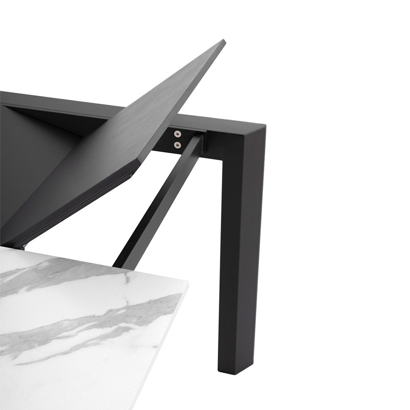 mesa comedor porcelanico extensible