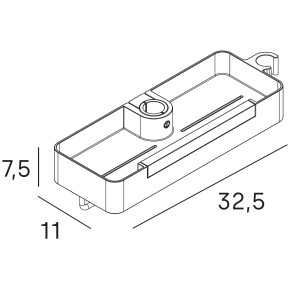 Jabonera para barra de ducha con limpiamamparas integrado!
