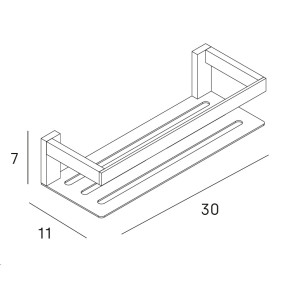 Rejilla De Ducha en Cromo y Negro