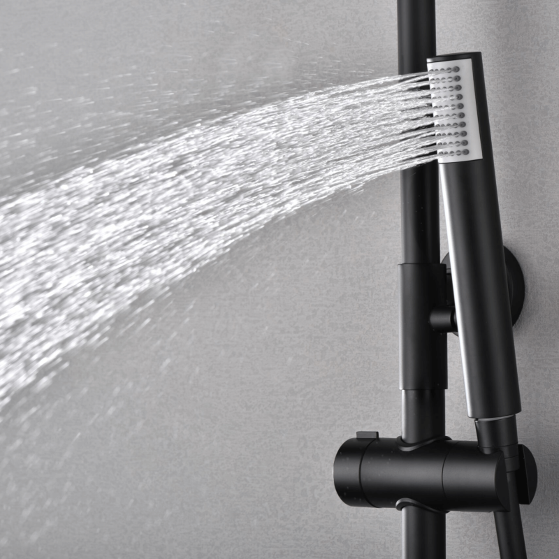 ducha termostatica negra