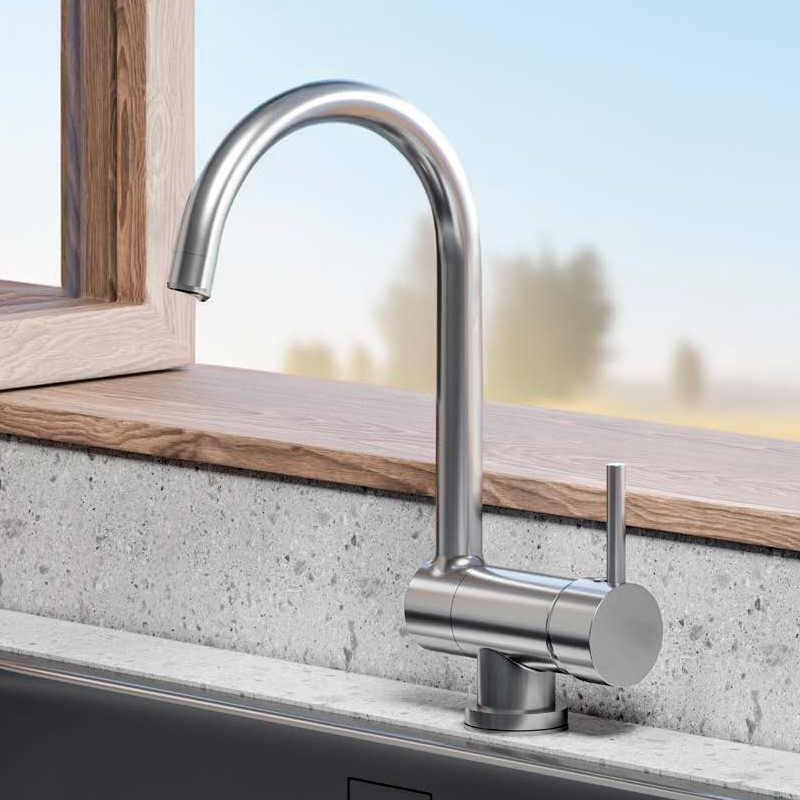 grifos de cocina abatibles bajo ventana