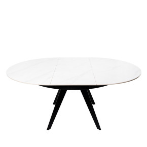Mesa Redonda Extensible LUNA con Tapa Porcelánica