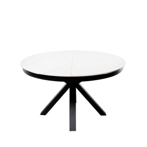 Mesa Redonda Extensible ZURI con Tapa Porcelánica
