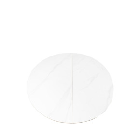 Mesa Redonda Extensible ZURI con Tapa Porcelánica