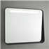espejo cuadrado para baño con luz LED frontal y un estante APOLO