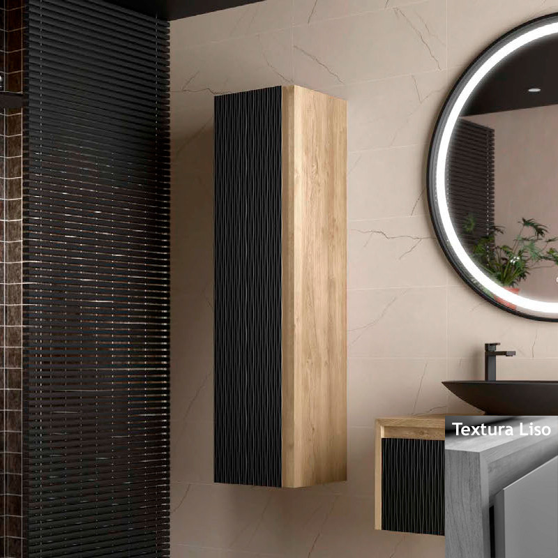 Mueble de Baño Auxiliar LAMBDA, con variedad en texturas y acabados