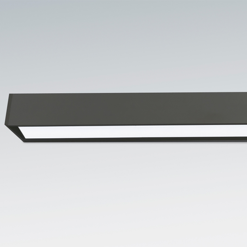 Regleta de superficie GEO VELA con luz LED y una visera