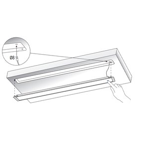 Regleta de encastre "NET" con luz LED