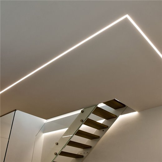 Regleta de encastre "CORTANGESSO" con luz LED para techos y paredes