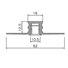 Regleta de encastre "CORTANGESSO" con luz LED para techos y paredes