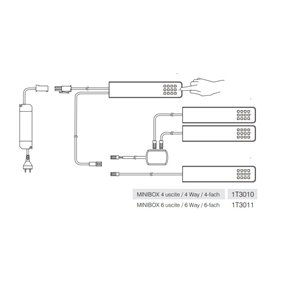Set de 3 focos de luz LED de superficie KEY-DOT