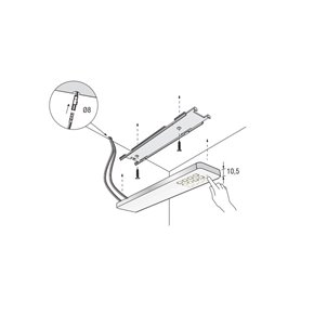 Set de 3 focos de luz LED de superficie KEY-DOT